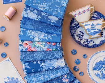 Something Blue Dark 10pc Fat Quarter Bundle
