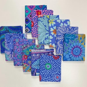 10 Kaffe Fassett BLUE Fat quarter bundle