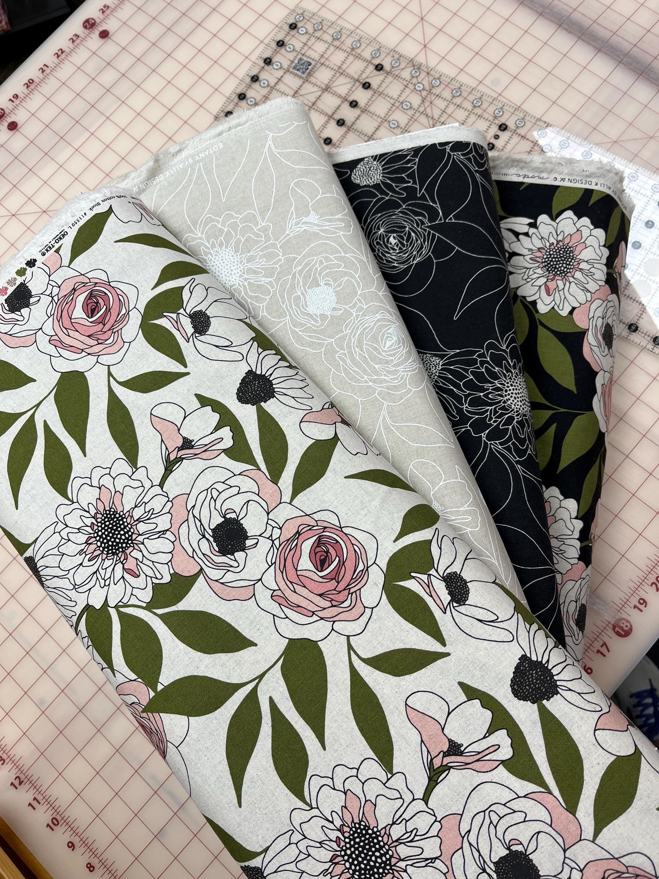 Moda Botany Patterns Botany Linen by Allie K Designs for Moda Fabrics - Sold by the Half ...