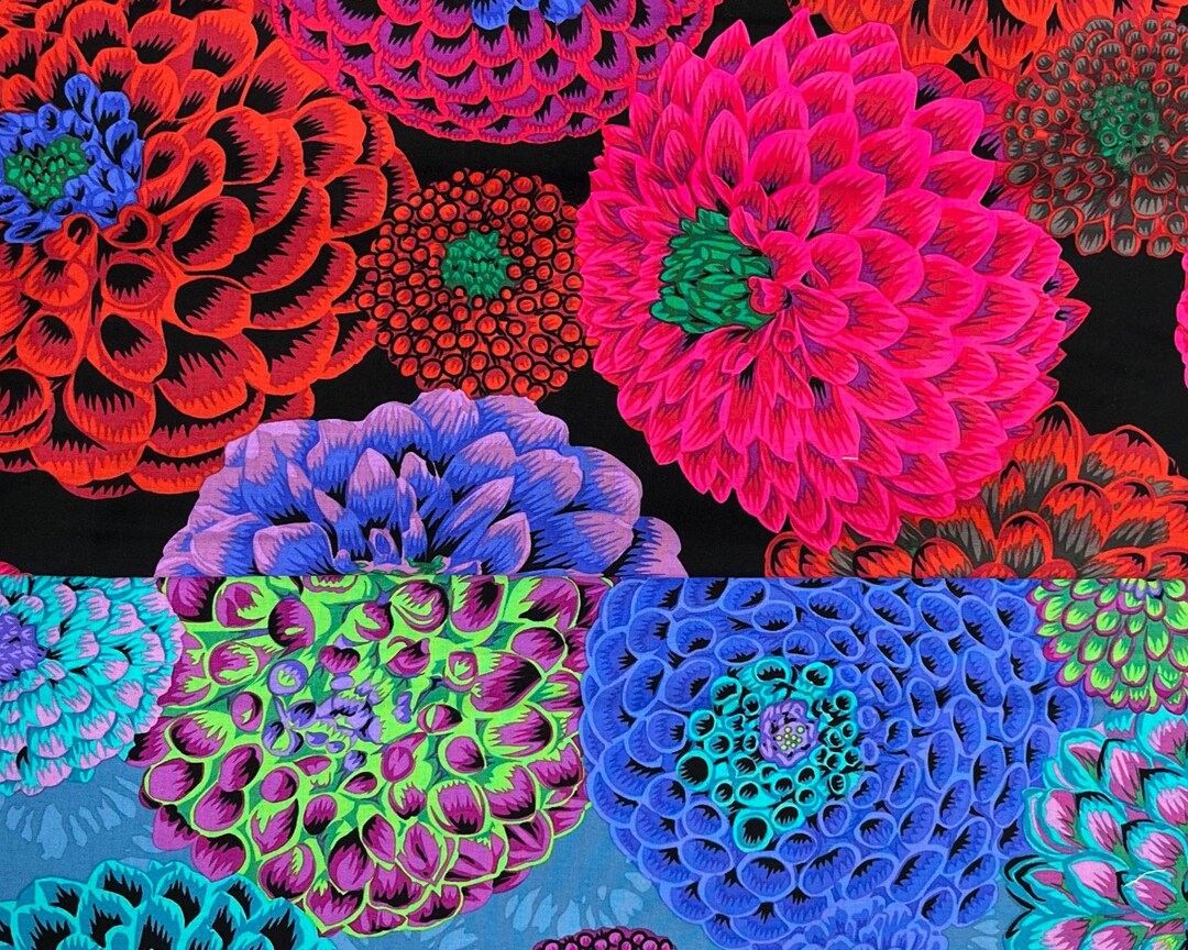 Kaffe Fassett Collective Flora Dark RETIRED by the Half Yard - Etsy