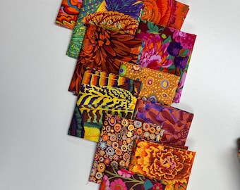 10 Kaffe Fassett FALL inspired AUTUMNAL Fat quarter bundle