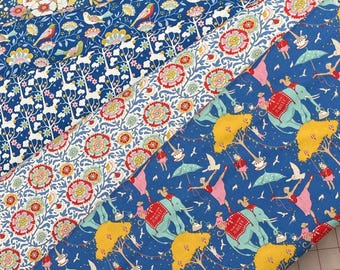 Tilda Jubilee 25th Anniversary collection BLUE 1/2 yard