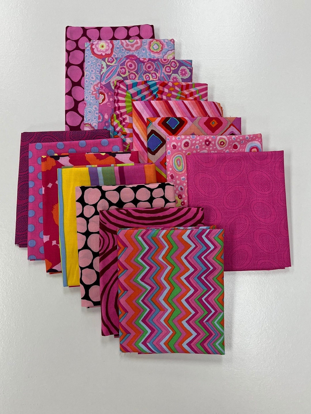 その他 nz 10 Kaffe Fassett PINK Fat Quarter Bundle - Etsy