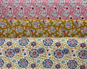Tilda Jubilee 25thAnniversary collection Pink/Mustard 1/2 yard