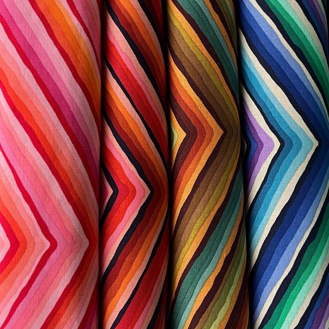 Kaffe Fassett CHEVRON STRIPE - RETIRED by the Half Yard - Etsy