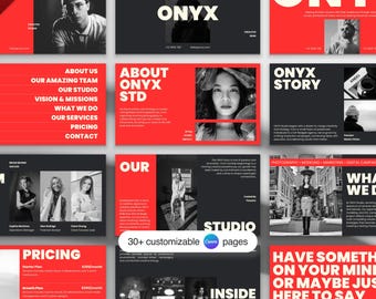 Brand Portfolio Template for Canva | Bold Portfolio | Brand Strategy | Creative Portfolio Template | Brand Presentation | Pitch Deck | Canva