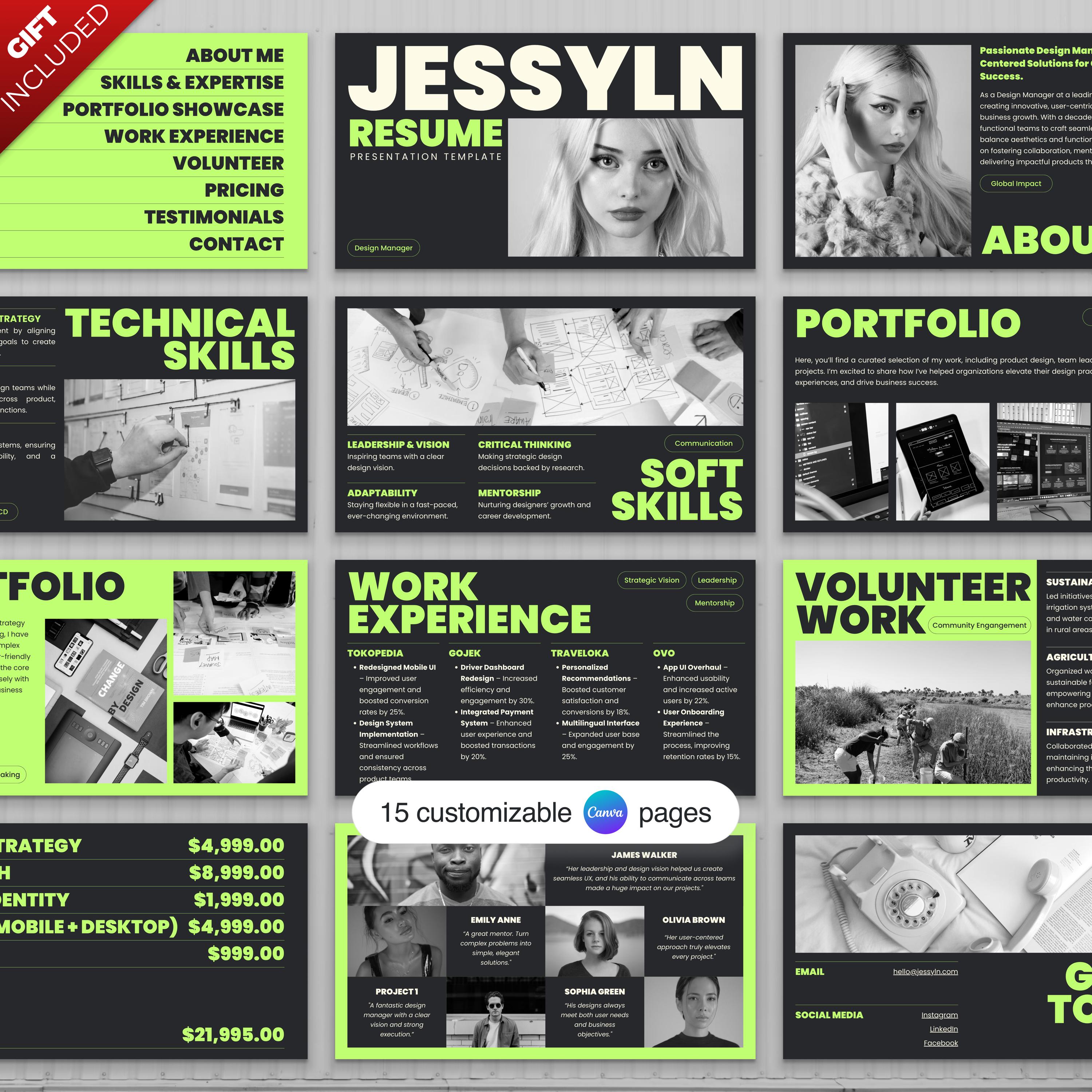 Modern Portfolio Presentation | BOLD Portfolio | Minimalist Canva Template | Minimalist Portfolio Template | Clean Professional Impactful