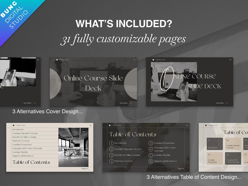 Course End Slide Webinar Slide Deck, Online Course Template, Masterclass Presentation ...