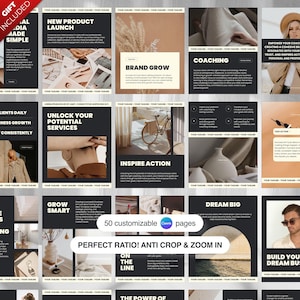 Instagram Template | Social Media Templates | Small Business Instagram Templates | Instagram Content Templates | Minimalistic Templates