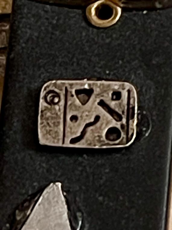 Steampunk Assemblage Brooch Signed Studio Artist … - image 5