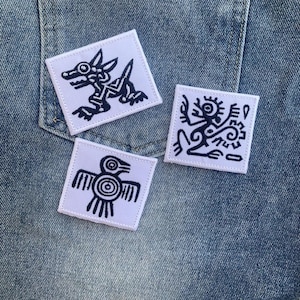 Aztec Symbol iron on Patch , Sew On Embroidered Patch Appliqués