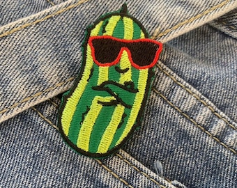 cool cucumber iron on Patch , DIY Patch for Jacket, Backpack, Jeans