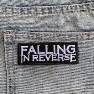 Falling in Reverse iron on Patch , Sew On Embroidered Patch Appliqués