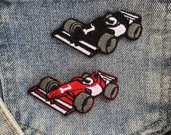 Mini Formula 1 car F1 iron on Patch , DIY Patch for Jacket, Backpack, Jeans