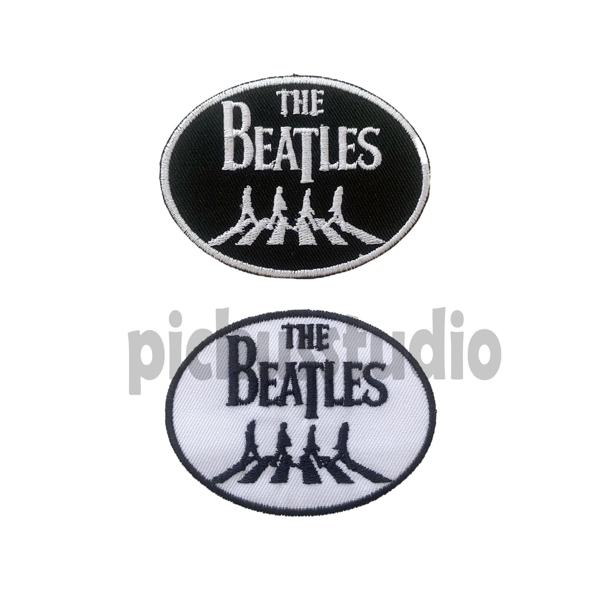 The Beatles On Apple Tessuto Gruppo Musicale Tasca a Toppa