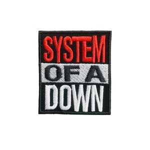 System of a down iron on Patch , Sew On Embroidered Patch Appliqués