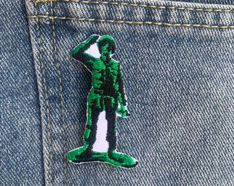 Soldier iron on Patch , Sew On Embroidered Patch Appliqués