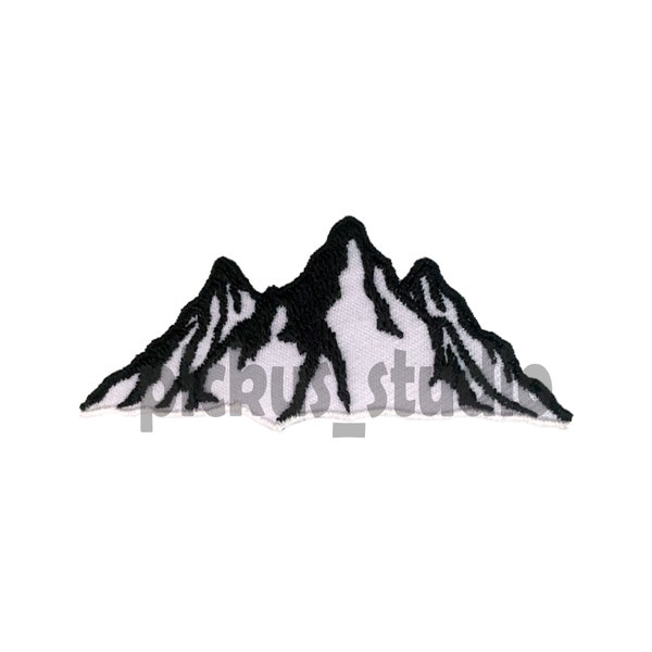 Patch thermocollant montagne, appliqués brodés à coudre