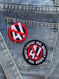 Anti-AI iron on Patch , DIY Patch for Jacket, Backpack, Jeans product logo