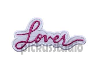 Lovers iron on Patch , Sew On Embroidered Patch Appliqués