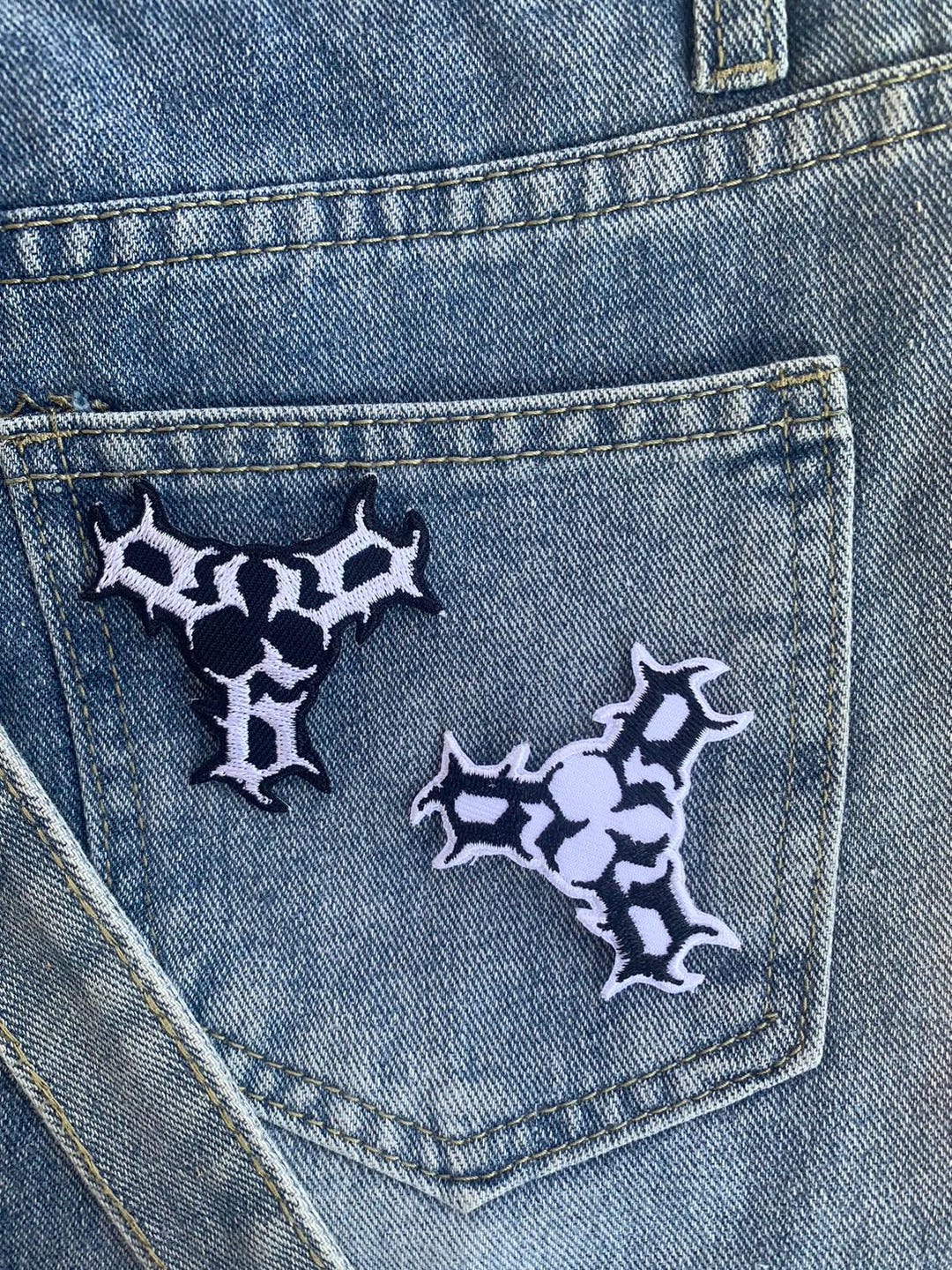 Number 666 Lucky Number 666 Iron on Patch , Sew on Embroidered Patch ...