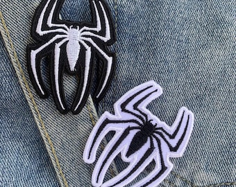 Parche termoadhesivo de araña, parche DIY para chaqueta, mochila, pantalones vaqueros
