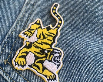 Tiger iron on Patch , DIY Patch for Jacket, Backpack, Jeans