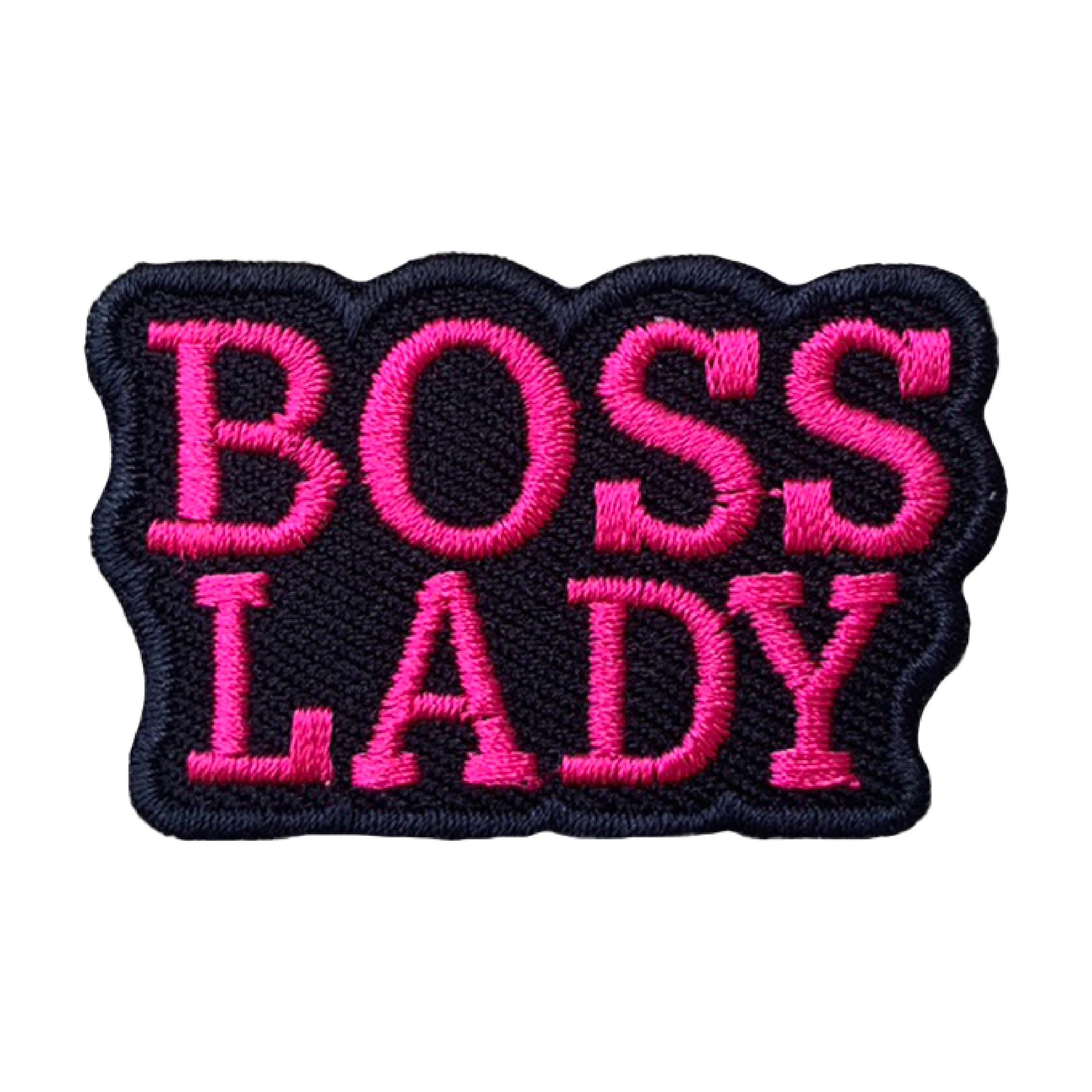 Patch thermocollant Boss Lady, appliqués brodés à coudre