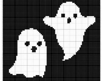 Ghosts C2C Blanket Pattern