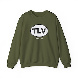 Flughafen Tel Aviv Israel Reisen Unisex Crewneck Sweatshirt Schalom jüdisches Geschenk