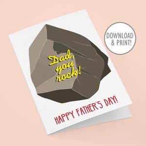 Pai, você arrasa! Cartão de Dia dos Pais, PDF para download instantâneo, 5"x7" (A7) e 4,25" x 5,5" (A2) + envelopes para impressão, download digital
