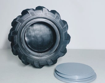 Tire-shaped mini storage box | Desk organizer