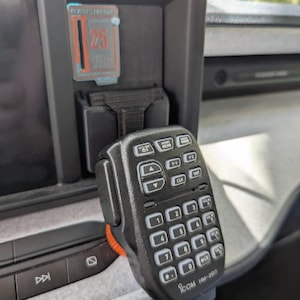 Ford Maverick Mic Mount: Icom HM-207, 3D Printed FITS Clip (2022-2025 Dash Slot)