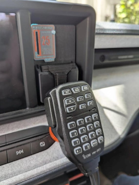 Ford Maverick Mic Mount: Icom HM-207, 3D Printed FITS Clip (2022