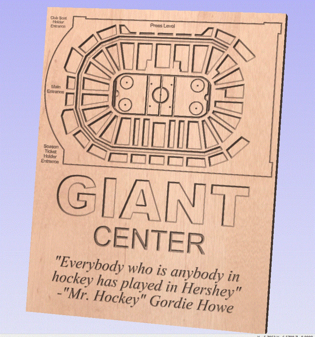 Hershey's Giant Center AHL Arena Digital Seating Chart File Etsy