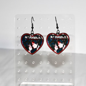 My Chemical Romance MCR earrings zipper charms Three Cheers For Sweet Revenge