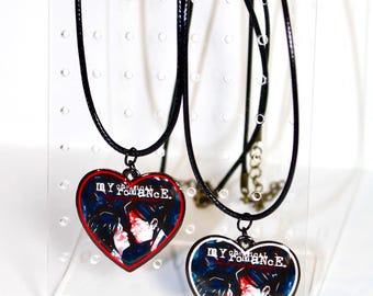 MCR earrings zipper charms necklace accessories