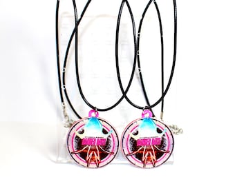MCR earrings zipper charms necklace accessories