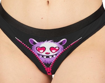Lustige Monster Tanga, öffnen Dessous, Neuheit Höschen