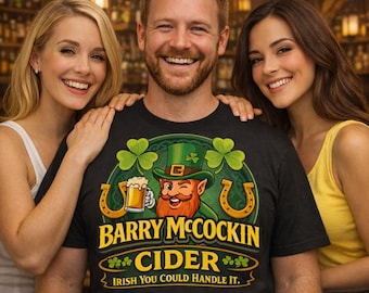 Camiseta de sidra Barry McCockin / Cerveza de trébol de duende San Patricio