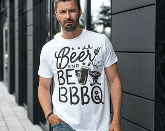 Beer and BBQ T-Shirt: Grill Master Summer Cookout Tee