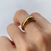 Minimalist Chunky Ring, Simple Gold Plated Ring, Statement Ring ...