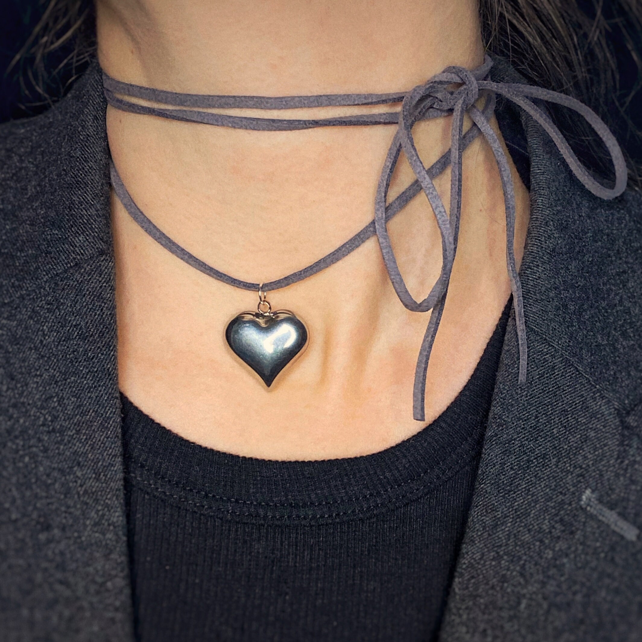 ●VVV● Surgical Heart Pendant Strap Necklace 23FWNK089F 61bTSNgprzL.jpg