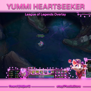 Yummi Heartseeker League of Legends Stream Overlay: Pink & Purple