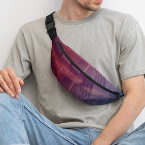 Fanny Pack Bright Berry (Stripe Collection): Perfect for your lifestyle, whether you say bum bag, crossbody purse or sling/hip/waist belt.