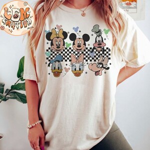 Retro Disney Mickey Comfort Colors Shirt, Mickey and Friends Shirt, Disneyland Shirt, Disney Family Trip Shirts, Disney Vacation 2024