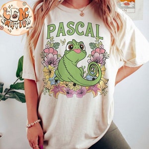 Tangled Pascal Shirt, Tangled Shirt, Rapunzel Family T-shirt, Disney Floral Shirt, Disney Floral Shirt, Magic Kingdom Shirt, Disney Vacation