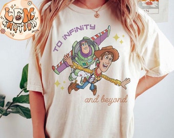 To Infinity and Beyond Comfort Colors Shirt, Toy Story Shirt, Woody and Buzz Shirt, Disneyland Girl Trip, Disney World Shirt, Buzz Lightyear