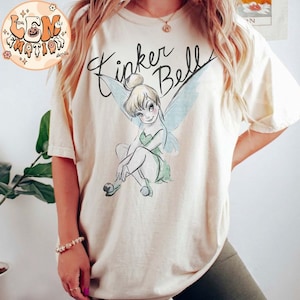 Vintage Disney Tinker Bell Comfort Colors Shirt, Tinkerbell 1953 Neverland Shirt, Peter Pan Shirt, Fairy Magical Shirt, Disneyworld Shirts
