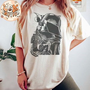 Retro Star Wars Darth Vader Comfort Colors Shirt, Vintage Disney Star Wars Shirt, Darth Vader Star Wars Shirt, Disney Family Trip Shirts